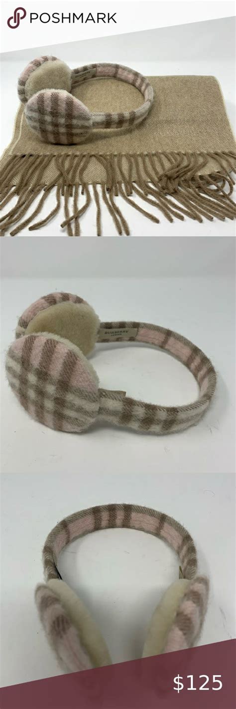 burberry earmuffs pink